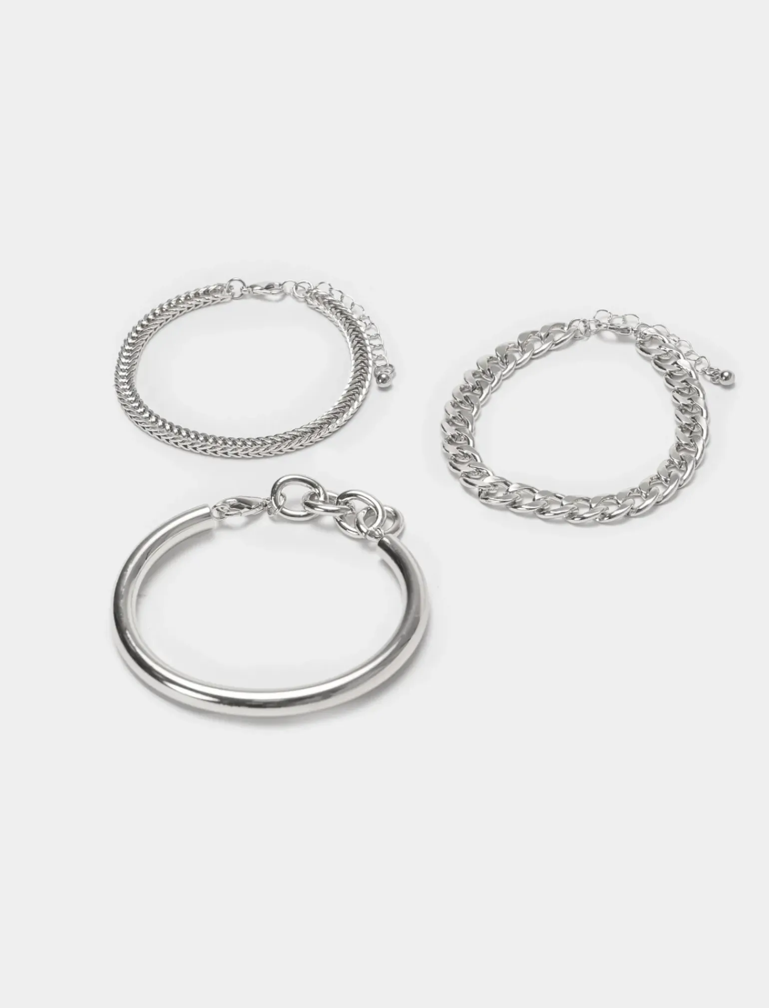 Donna Piazza Italia Donna|Bigiotteria<Bracciale da donna a 3 bracciali rigidi e catene -