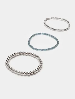 Donna Piazza Italia Bigiotteria<Bracciale da donna con 3 fili elastici -