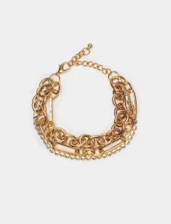 Donna Piazza Italia Donna|Bigiotteria<Bracciale da donna con strass -