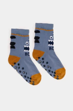 Bambino Piazza Italia Intimo E Pigiami<CALZINO BAMBINO 1 PAI0 ANTISCIVOLO - Denim