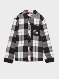 Bambino Piazza Italia Bambino|Camicie<Camicia a quadri con tasca in felpa - Fantasia