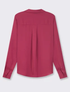 Donna Piazza Italia Donna|Camicie E Casacche<Camicia basic vestibilità regual in tessuto georgette e scollo a V - india