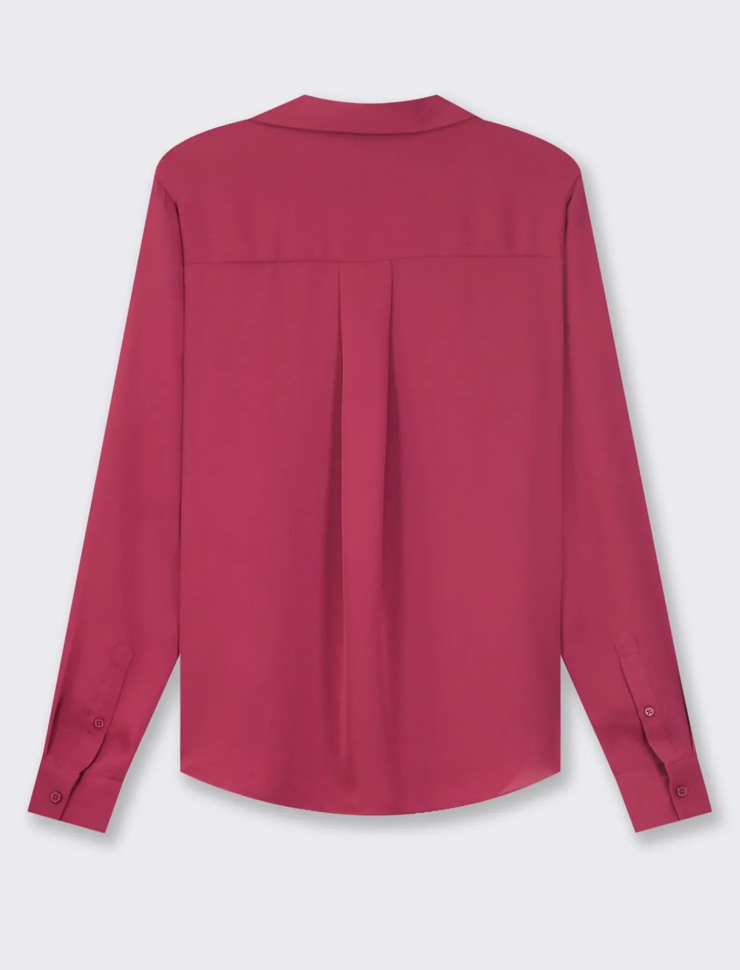 Piazza Italia Camicia basic vestibilità regual in tessuto georgette e scollo a V - india Rosso Flash Sale