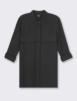 Donna Piazza Italia Donna|Camicie E Casacche<Camicia basica con tasconi applicati e aletta su manica e spalle vestibilità regular -