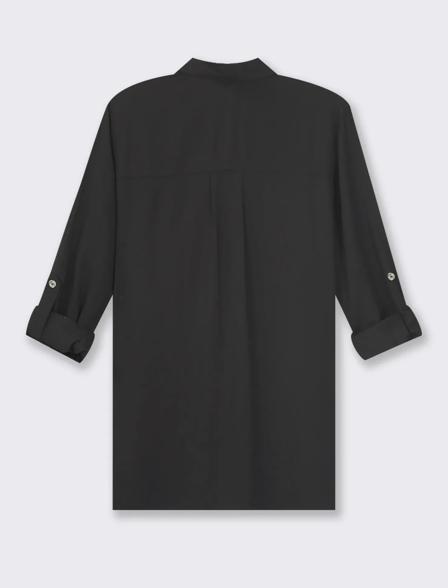 Piazza Italia Camicia basica con tasconi applicati e aletta su manica e spalle vestibilità regular - Nero Fashion