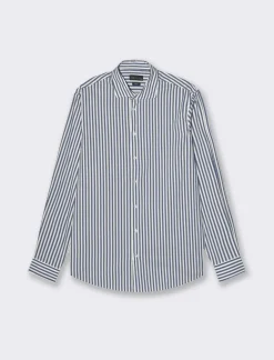 Uomo Piazza Italia Uomo|Camicie<Camicia fantasia a righe con collo francese - ette