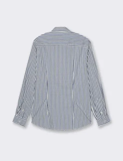 Uomo Piazza Italia Uomo|Camicie<Camicia fantasia a righe con collo francese - ette