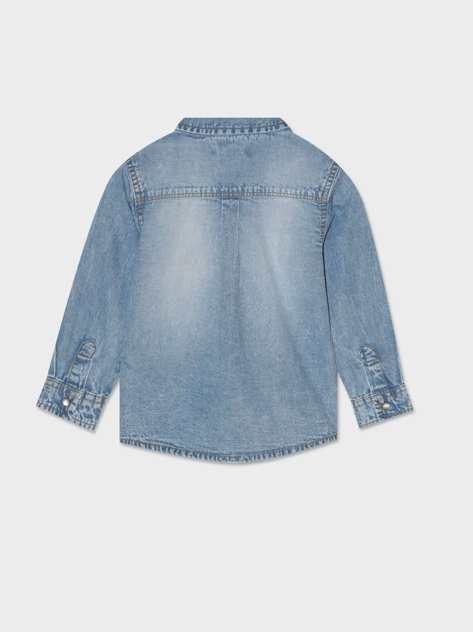 Piazza Italia Neonato|Camicie<Camicia in cotone con bottoncini a pressione - Denim