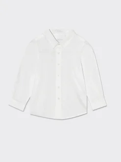 Piazza Italia Camicie<Camicia in cotone con ricamo linea basic - sporco