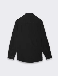 Uomo Piazza Italia Uomo|Camicie<Camicia in denim regular fit colletto revers a maniche lunghe -