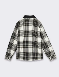 Bambino Piazza Italia Bambino|Camicie<Camicia in flanella a quadri con tasche frontali a colletto in contrasto - Fantasia