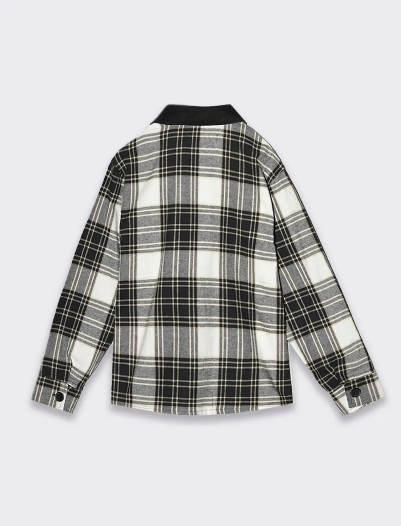 Bambino Piazza Italia Bambino|Camicie<Camicia in flanella a quadri con tasche frontali a colletto in contrasto - Fantasia