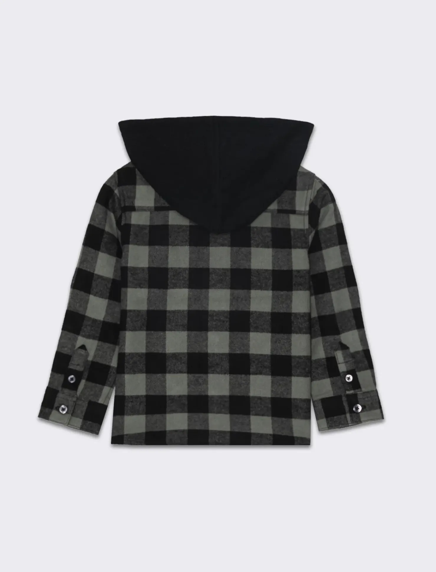 Piazza Italia Camicia in flanella con cappuccio con bottoncini e tasca in velluto - Fantasia Multicolore Hot