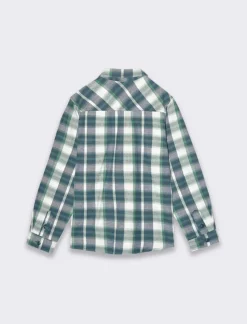 Bambino Piazza Italia Bambino|Camicie<Camicia in flanella fantasia madras con tasca frontale -