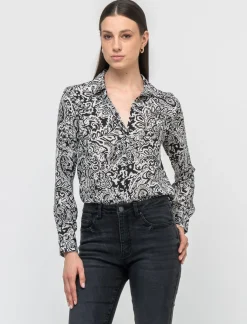 Donna Piazza Italia Donna|Camicie E Casacche<Camicia in georgette stampata in diverse fantasie - var 1