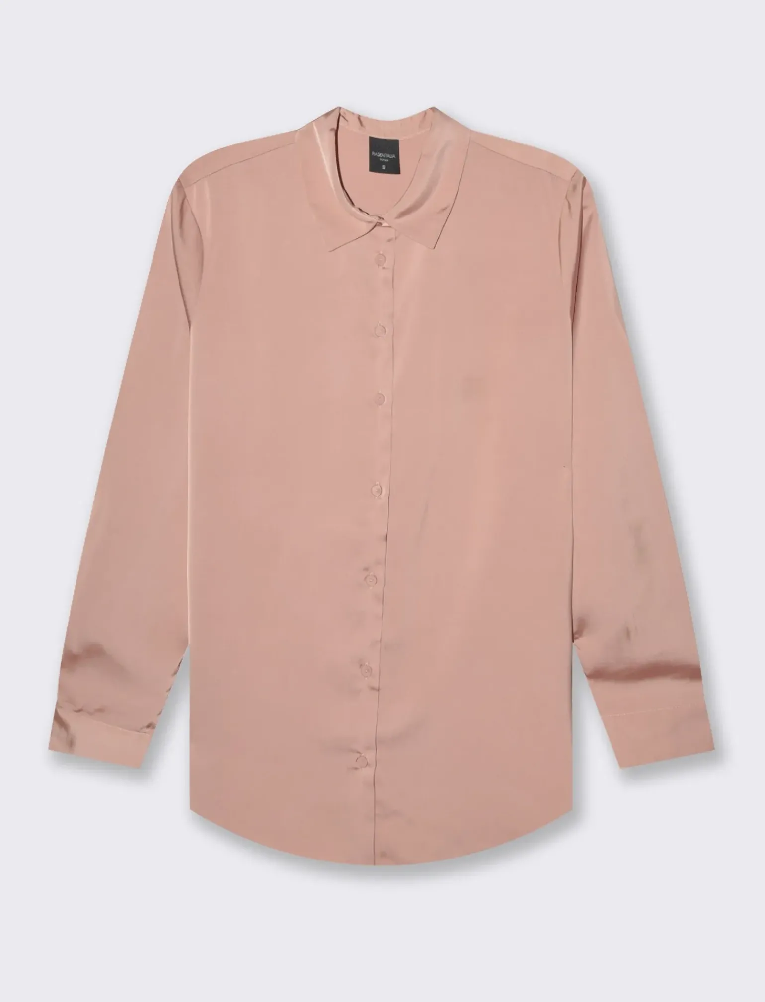 Donna Piazza Italia Donna|Camicie E Casacche<Camicia in satin manica lunga vestibilità comoda -