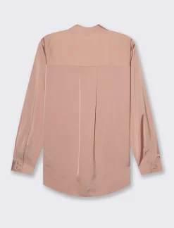 Donna Piazza Italia Donna|Camicie E Casacche<Camicia in satin manica lunga vestibilità comoda -