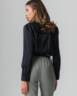 Donna Piazza Italia Donna|Camicie E Casacche<Camicia in satin manica lunga vestibilità comoda -