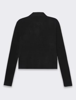 Donna Piazza Italia Donna|Camicie E Casacche<Camicia in tessuto di maglina vestibilità slim - Nero