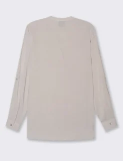 Piazza Italia Camicia in viscosa manica lunga risvoltabile tramite alette - Sabbia Beige Cheap