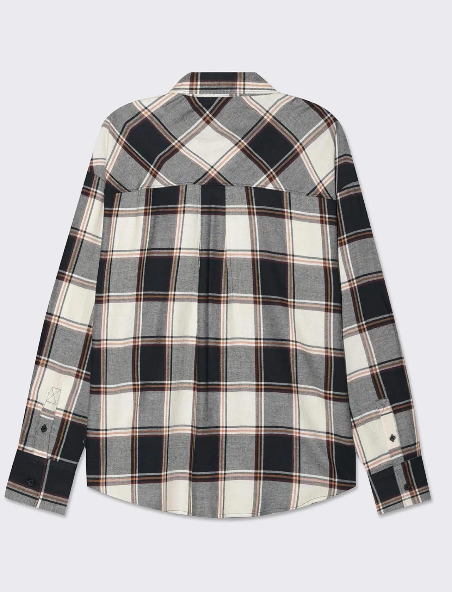 Donna Piazza Italia Donna|Camicie E Casacche<Camicia manica lunga a quadri con tasca a toppa - var 2