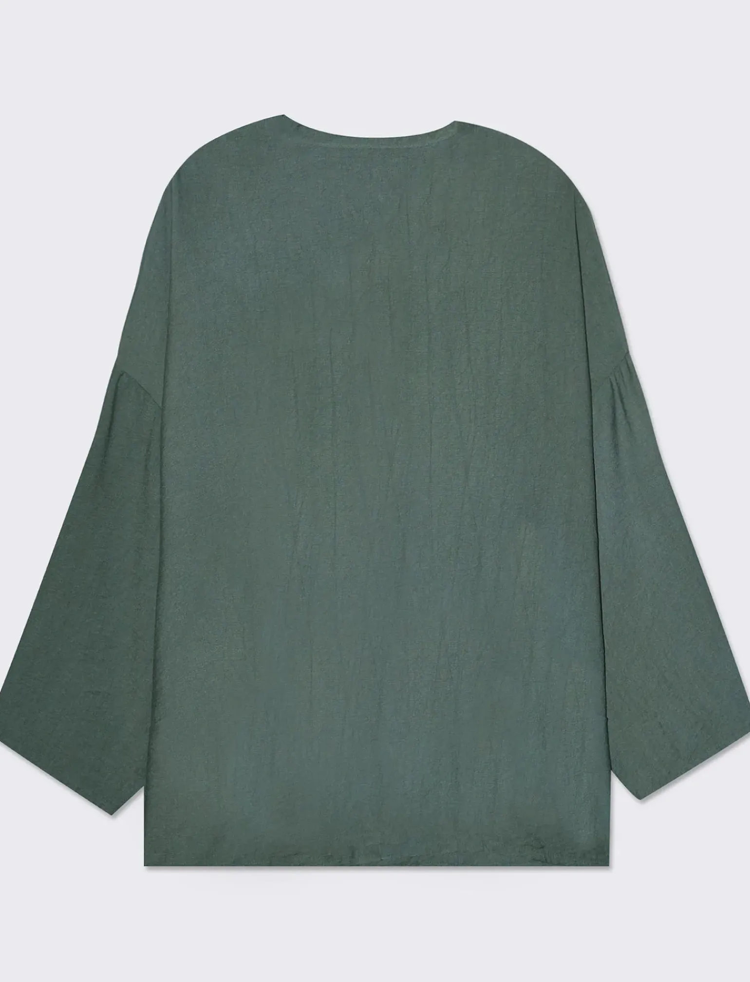 Donna Piazza Italia Camicie E Casacche<Camicia manica lunga con nodo e colletto alla coreana - salvia