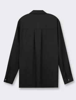 Donna Piazza Italia Donna|Camicie E Casacche<Camicia manica lunga vestibilità morbida e manica con alette risvoltabile -