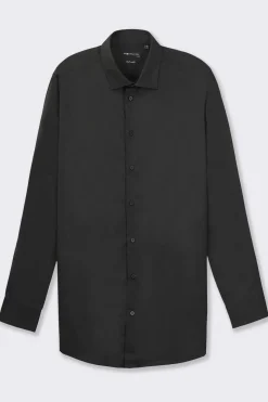 Uomo Piazza Italia Uomo|Camicie<Camicia realizzata in tessuto di cotone elasticizzato con collo francese e maniche lunghe -