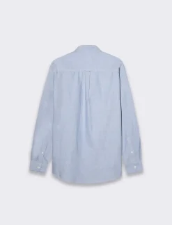 Uomo Piazza Italia Uomo|Camicie<Camicia regular fit in 100% cotone struttura oxford - Celeste