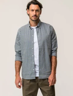 Uomo Piazza Italia Camicie<Camicia regular fit in misto cotone easy iron - salvia