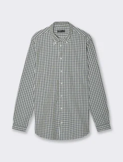 Piazza Italia Camicia regular fit in misto cotone easy iron - salvia Verde Flash Sale