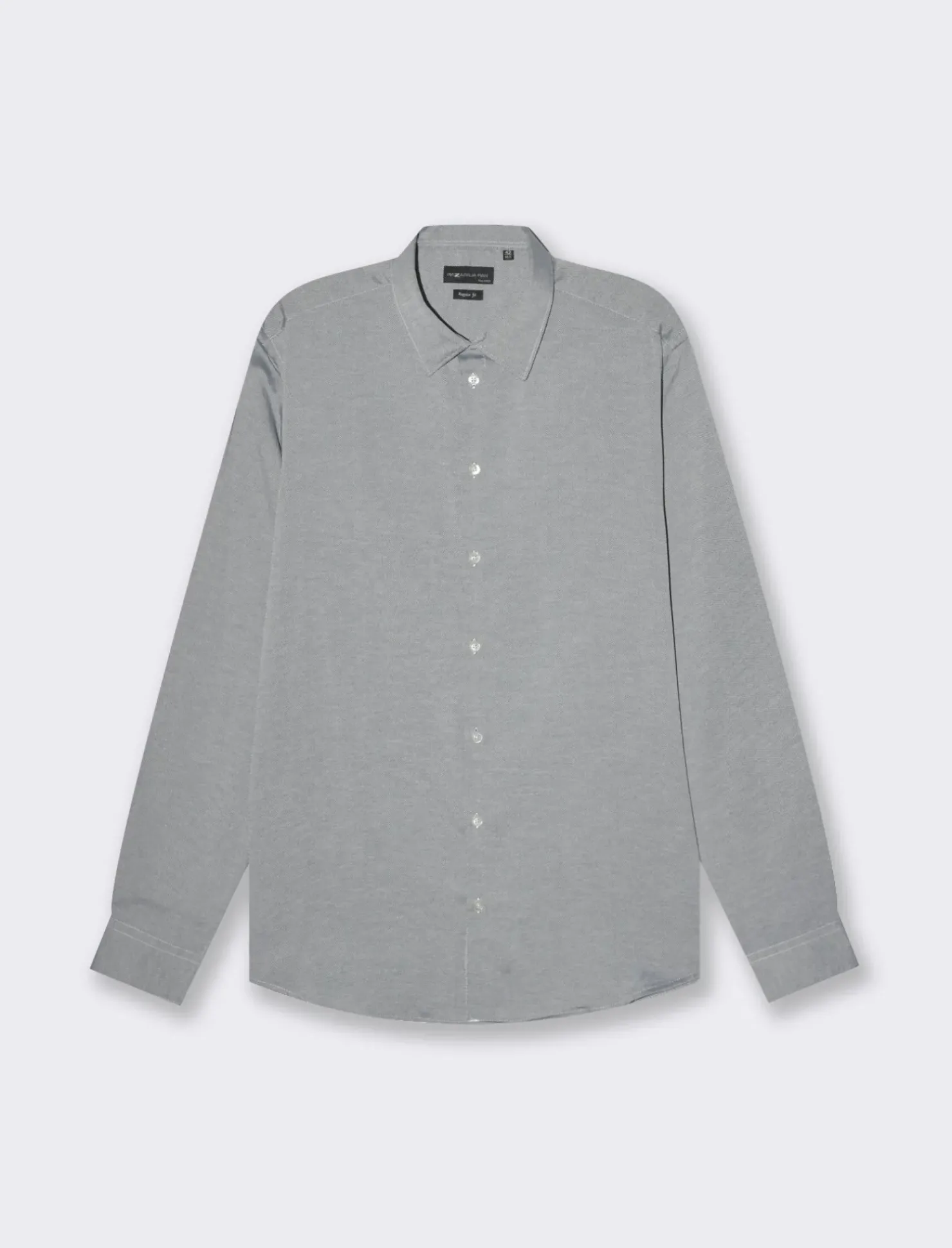 Piazza Italia Camicia regular fit in tessuto oxford misto cotone - Blu Discount