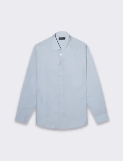 Uomo Piazza Italia Uomo|Camicie<Camicia regular fit in tessuto di misto cotone easy iron - Celeste