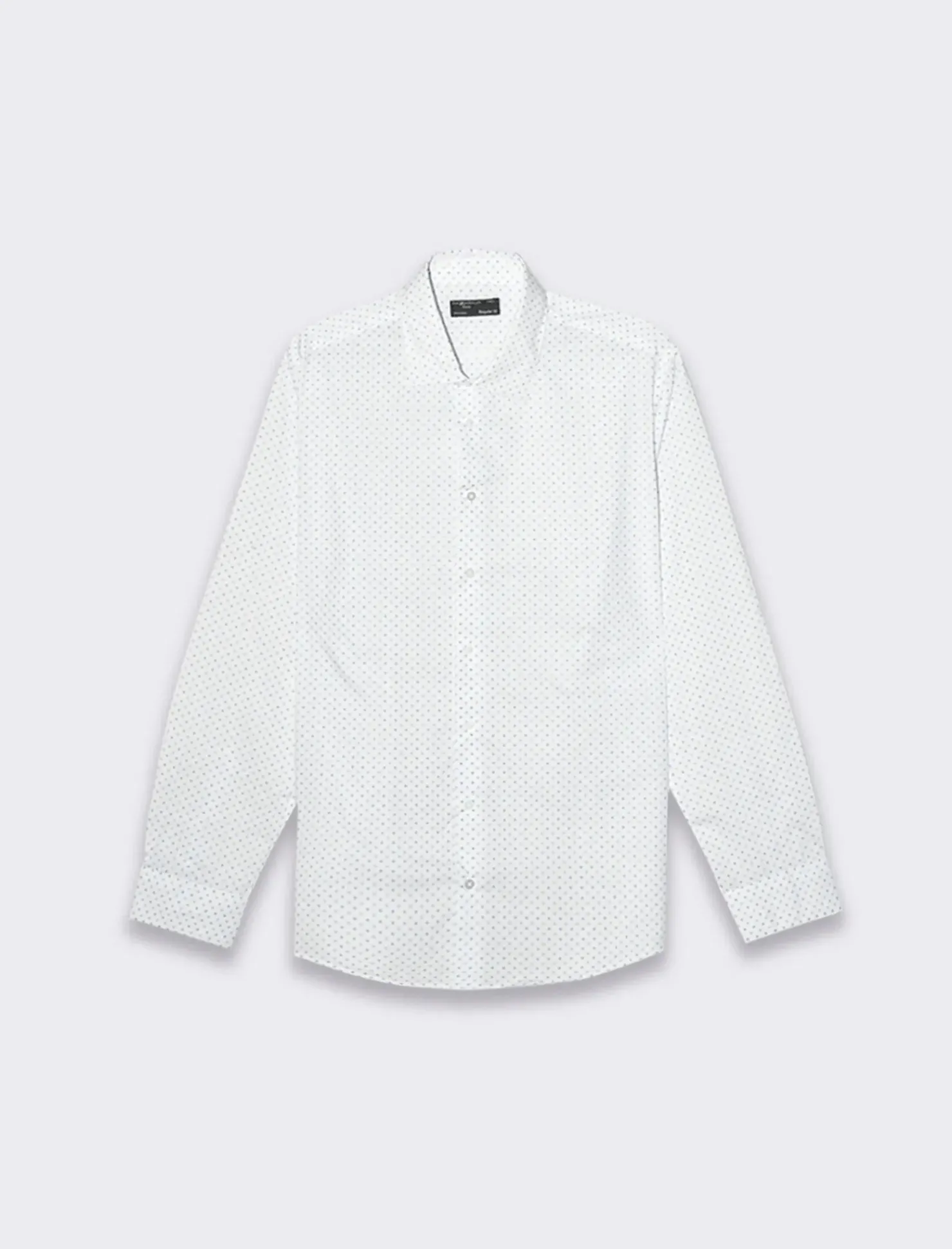 Piazza Italia Camicia regular fit in tessuto di misto cotone easy iron - Azzurro Outlet