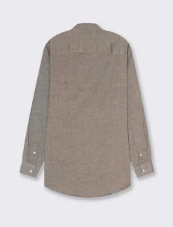 Uomo Piazza Italia Uomo|Camicie<Camicia regular fit realizzata in tessuto diagonale di puro cotone - Grigio