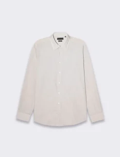 Uomo Piazza Italia Camicie<Camicia regular fit realizzata in tessuto di misto cotone fil a fil easy iron con collo francese e m -