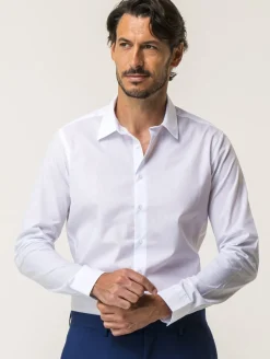 Uomo Piazza Italia Camicie<Camicia slim fit realizzata in tessuto di misto cotone easy iron -