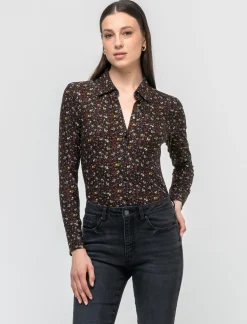 Donna Piazza Italia Donna|Camicie E Casacche<Camicia slim in morbido tessuto in diverse fantasie - var 1