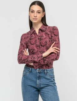 Donna Piazza Italia Donna|Camicie E Casacche<Camicia slim in morbido tessuto in diverse fantasie - var 2