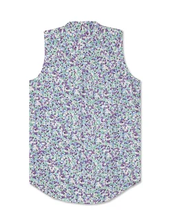 Donna Piazza Italia Camicie E Casacche<Camicia smanicata vestibilità regular con bottoni effetto madreperla - var 2