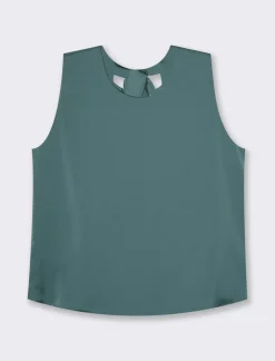 Donna Piazza Italia Donna|T-Shirt E Top<Canotta con chiusura a fiocco sul retro del collo -