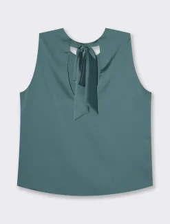 Donna Piazza Italia Donna|T-Shirt E Top<Canotta con chiusura a fiocco sul retro del collo  -