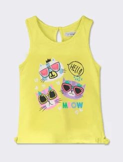 Piazza Italia Neonata<Canotta con stampa frontale -