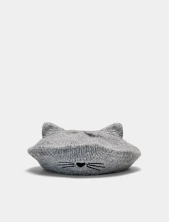 Piazza Italia Bambina|Cappelli E Berretti<Cappello basco con orecchie da gattina - Grigio