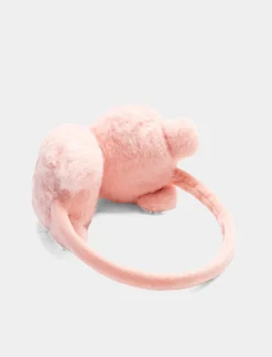 Piazza Italia Cappello da bambina copriorecchie orsetto e stella - Rosa Clearance