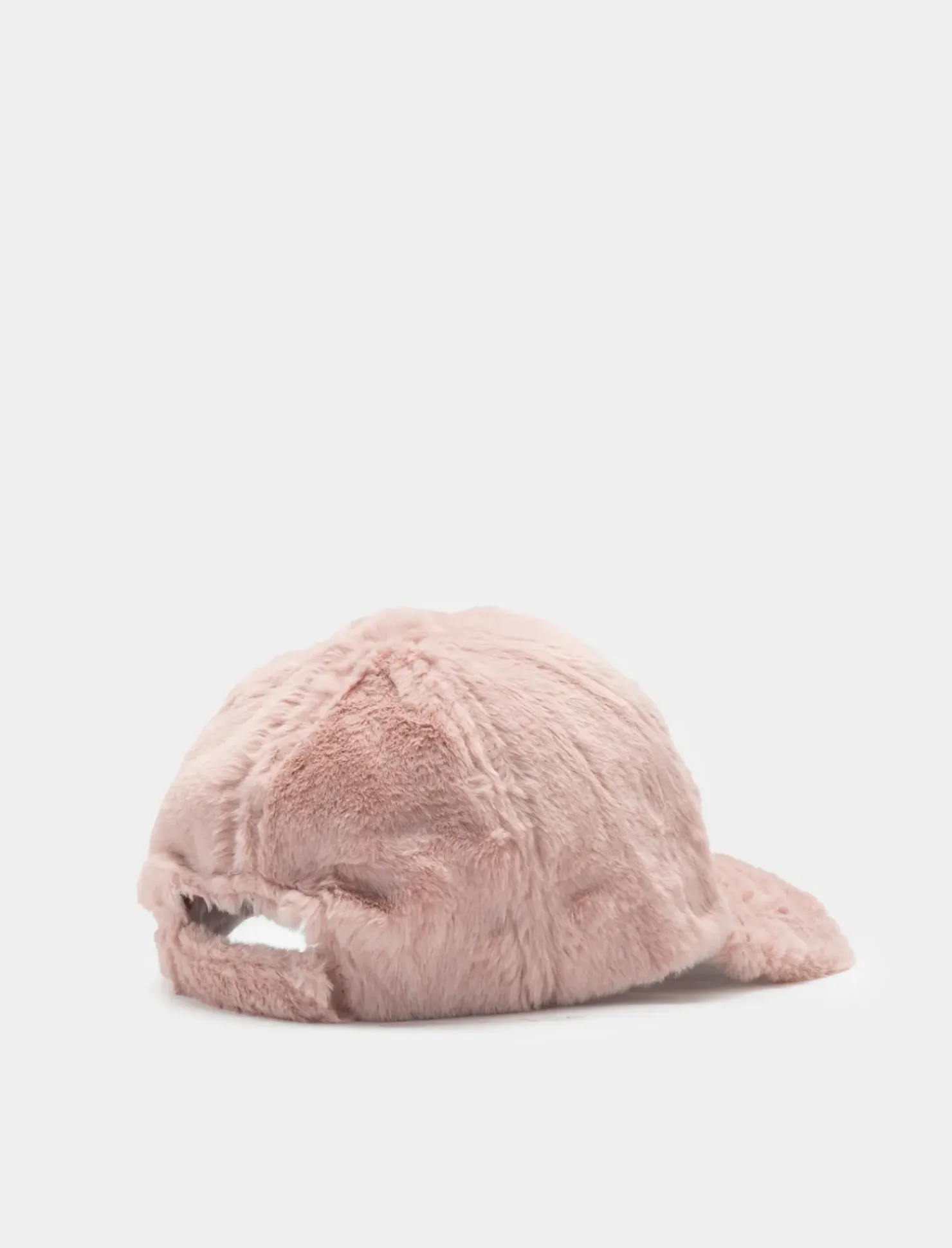 Piazza Italia Cappello da donna baseball di pelliccia sintetica - Rosa Store