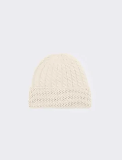 Donna Piazza Italia Cappelli E Berretti<Cappello da donna cuffia modello con trecce - Bianco sporco