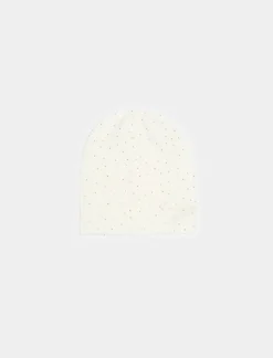 Donna Piazza Italia Cappelli E Berretti<Cappello da donna modella cuffia con borchiette - panna