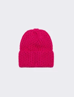 Donna Piazza Italia Cappelli E Berretti<Cappello da donna modello cuffia traforato - Fuxia