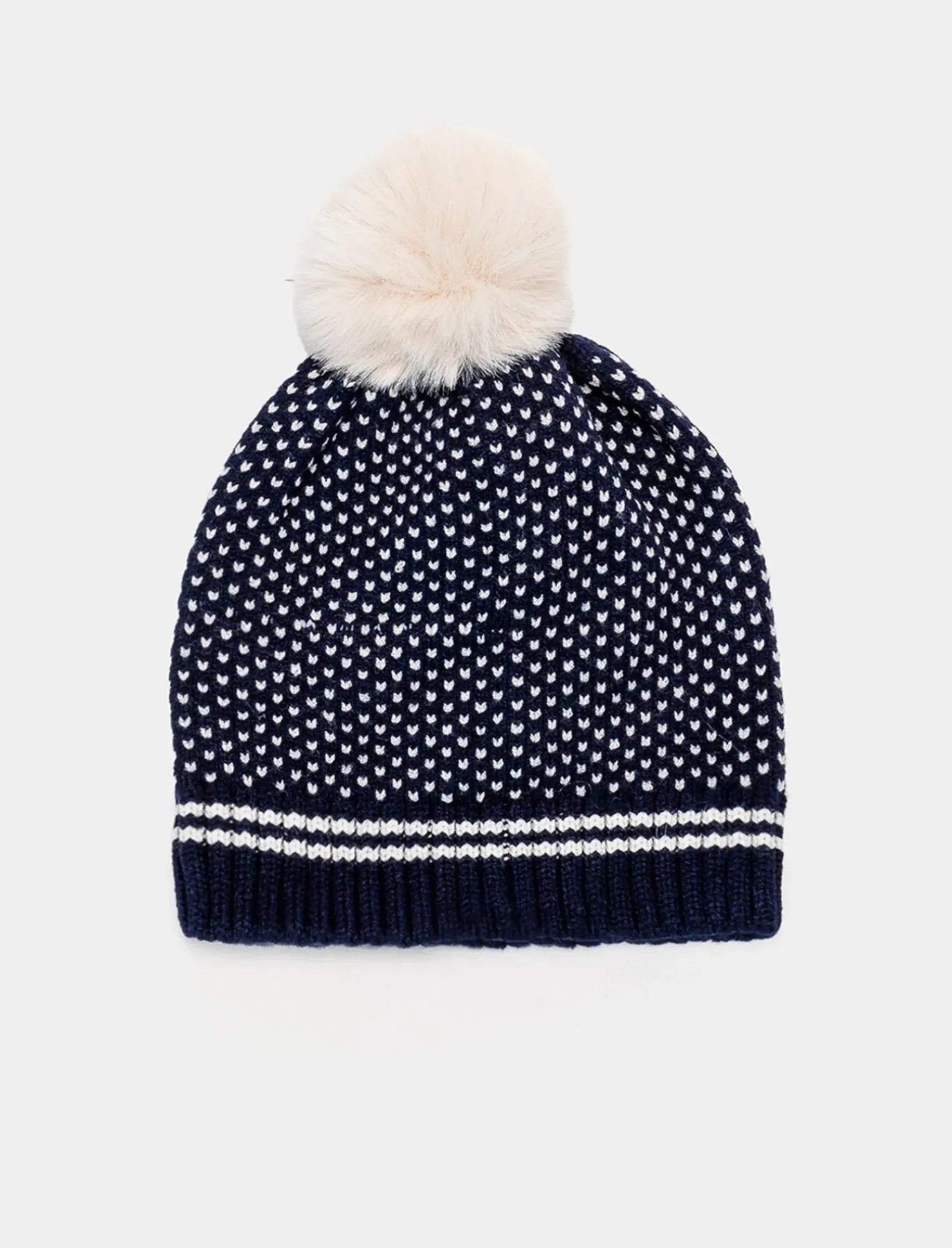 Piazza Italia Cappello da neonato con pon pon - Blu Fashion